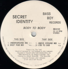 Secret Identity : Body To Body (12")