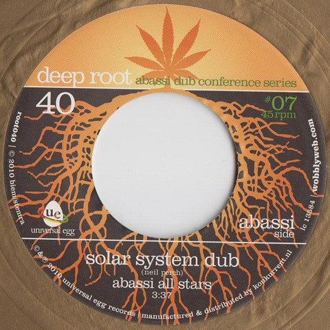 Abassi All Stars / Bandulu Dub : Solar System Dub / Solar System (7", Gol)