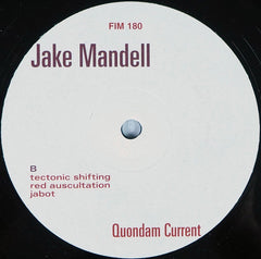 Jake Mandell : Quondam Current (2x12", Album)