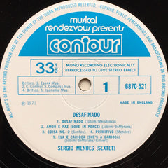 Sergio Mendes Sextet : Desafinado (LP, Album, RE)