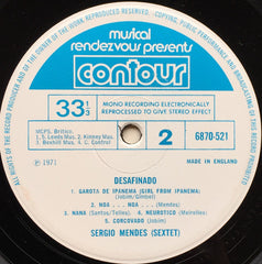 Sergio Mendes Sextet : Desafinado (LP, Album, RE)