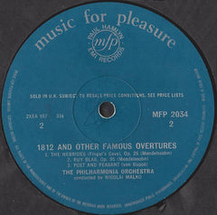 Nicolai Malko / Philharmonia Orchestra : 1812 And Other Famous Overtures (LP, Comp, Mono)