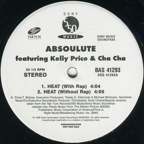 Absoulute featuring Kelly Price & Cha Cha : Heat (12", Promo)