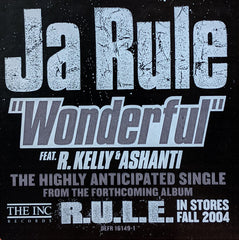 Ja Rule Feat. R. Kelly & Ashanti : Wonderful (12", Single, Promo)
