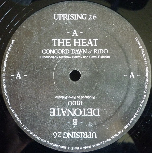 Concord Dawn & Rido / Rido : The Heat / Detonate (12")