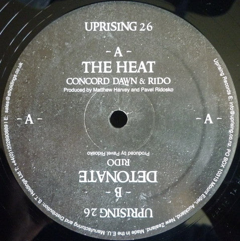 Concord Dawn & Rido / Rido : The Heat / Detonate (12")