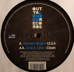 Genetic Bros / Zeal & Litta : 1,2,3,4 / Clash (12")