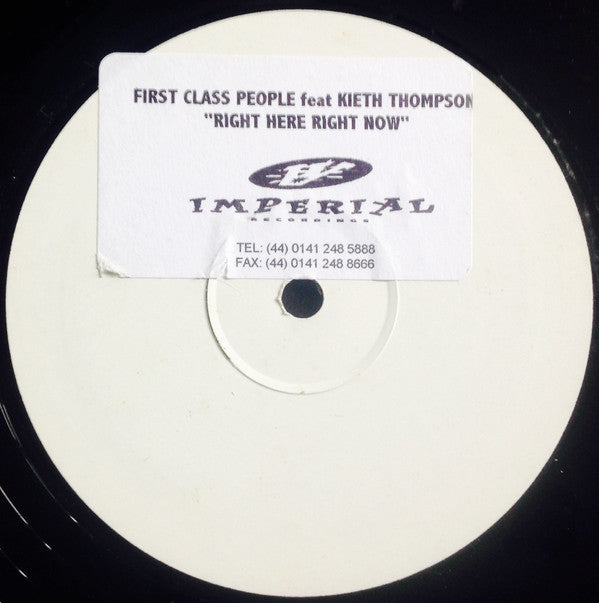 First Class People : Right Here Right Now (12", W/Lbl)