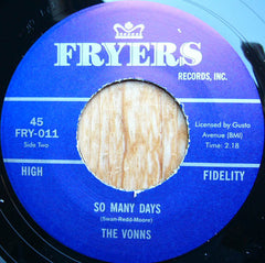 Elaine Armstrong / The Vonns : Sad But True / So Many Days (7", Single, RE)