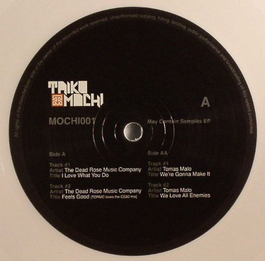 Dead Rose Music Company / Tomas Malo : May Contain Samples EP (12", whi)