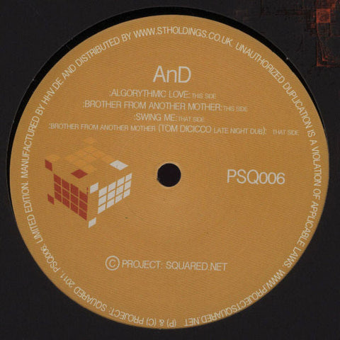 AnD (7) : Algorythmic Love (12", Ltd)