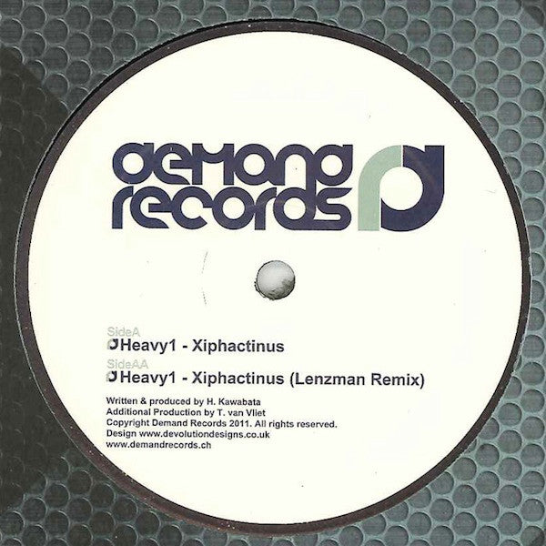 Heavy1 : Xiphactinus / Xiphactinus (Lenzman Remix) (12")
