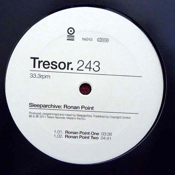 Sleeparchive : Ronan Point (12")
