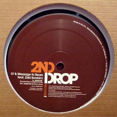 L.V. (2) & Message To Bears Feat. Zaki Ibrahim : Explode (Remixes) (12")