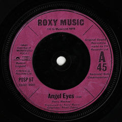 Roxy Music : Angel Eyes (7", Single, Sol)