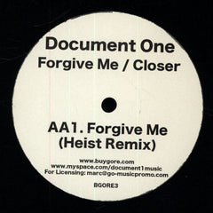 Document One : Forgive Me / Closer (12")