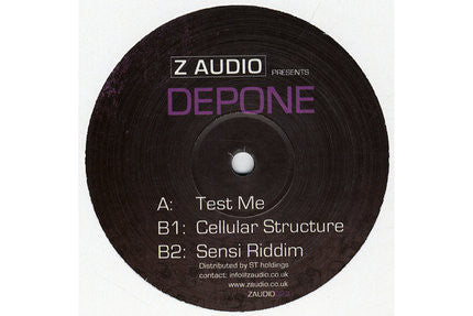 Depone : Test Me / Cellular Structure / Sensi Riddim (12")