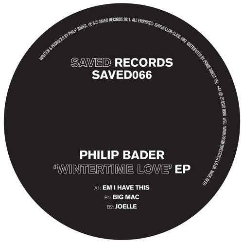 Philip Bader : Wintertime Love EP (12", EP)