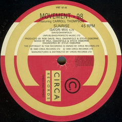 Movement. 98* Featuring Carroll Thompson : Sunrise (12")