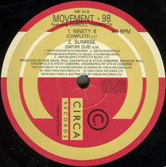 Movement. 98* Featuring Carroll Thompson : Sunrise (12")