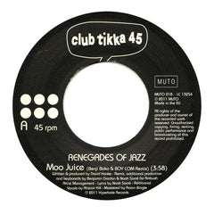 Renegades Of Jazz / Timax : Moo Juice (Benji Boko & Boy Com Remix) / Ramsey's Groove (Renegades Of Jazz Remix) (7", Ltd, 45r)