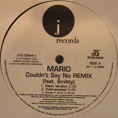 Mario Feat. Smitty (7) : Couldn't Say No (Remix) (12")