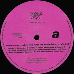 Simone Angel : When Love Rules The World (The Jon Marsh Sessions) (12")