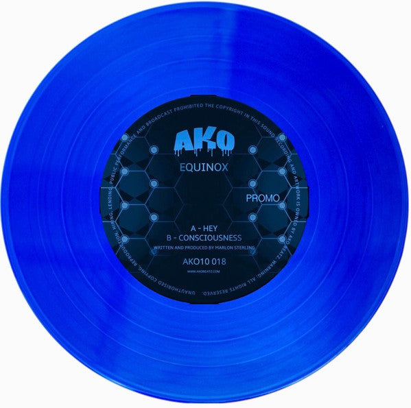 Equinox (3) : Hey / Consciousness  (10", M/Print, Promo, Blu)