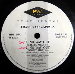 Francesco Zappalà : No Way Out (12")