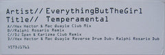 Everything But The Girl : Temperamental (2x12", Whi)
