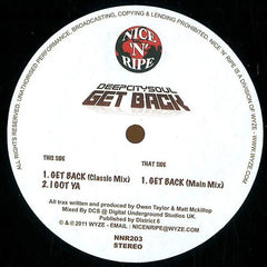 DeepCitySoul : Get Back (12")