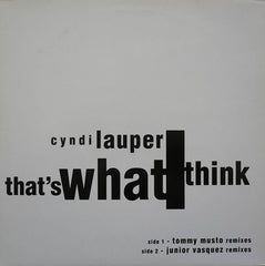 Cyndi Lauper : That's What I Think (12", Promo)
