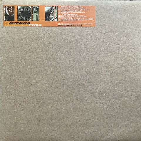 Electrosacher : Evenings EP (12", EP)