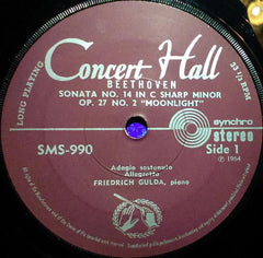 Ludwig van Beethoven / Friedrich Gulda : Sonata Nº 14 In C Sharp Minor, "Moonlight" (7")