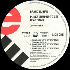 Brand Nubian : Punks Jump Up To Get Beat Down (12")