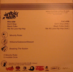 Minority Rules : Don't Stop (12")
