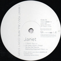 Janet Jackson : All Nite (Don't Stop) (12")