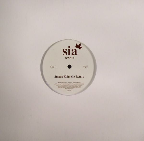 Sia : Rewrite (10", Promo)