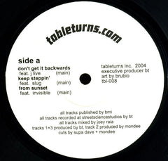 J-Live / Slug / Invisible (3) : Don't Get It Backwards / Keep Steppin' / From Sunset (12")