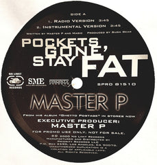 Master P : Pockets Gone, Stay Fat (12", Promo)