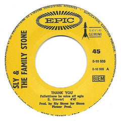 Sly & The Family Stone : Thank You  (7", Single)