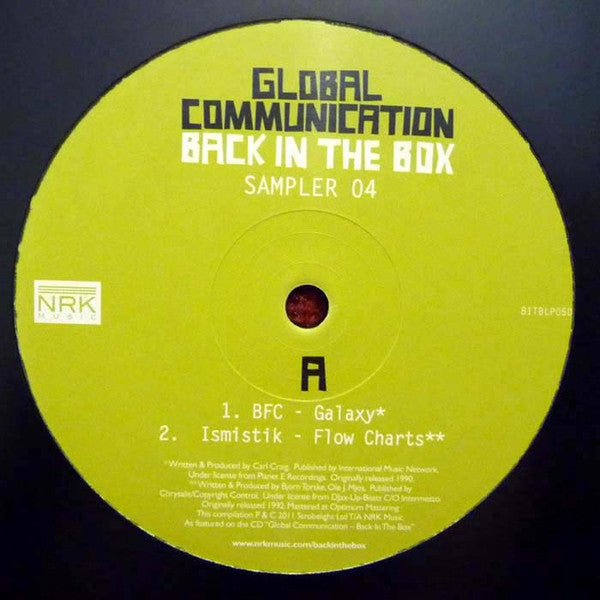 Global Communication : Back In The Box (Sampler 04) (12", Smplr)