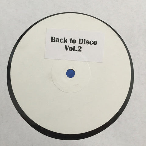 Kool Gangstas, The Sugarland Gang : Back to Disco Vol.2 (12", Unofficial, W/Lbl, Sti)