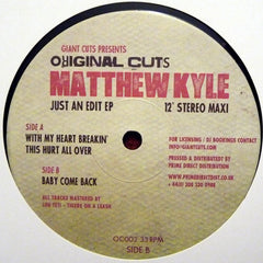 Matthew Kyle : Just An Edit EP (12", EP, Maxi)
