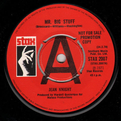 Jean Knight / Veda Brown : Mr. Big Stuff / Shortstopping (7", Single, Promo)