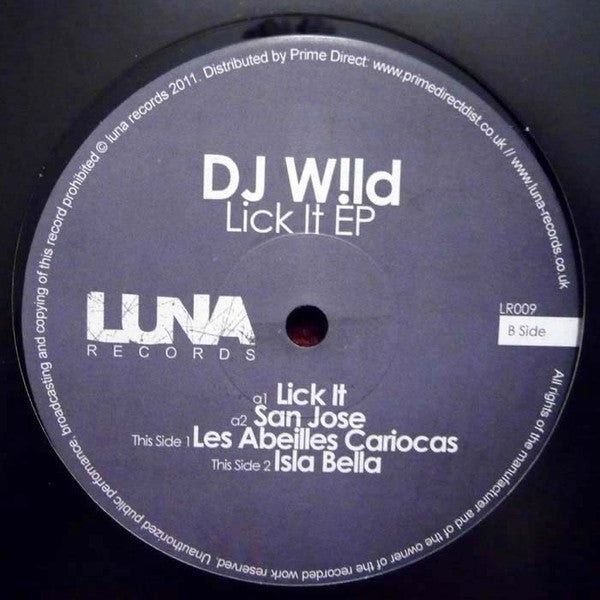DJ Wild : Lick It EP (12", EP)