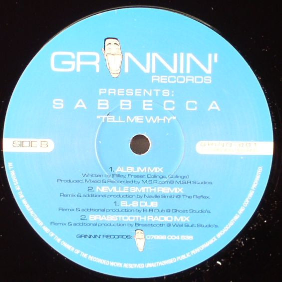 Sabbecca : Tell Me Why (12")