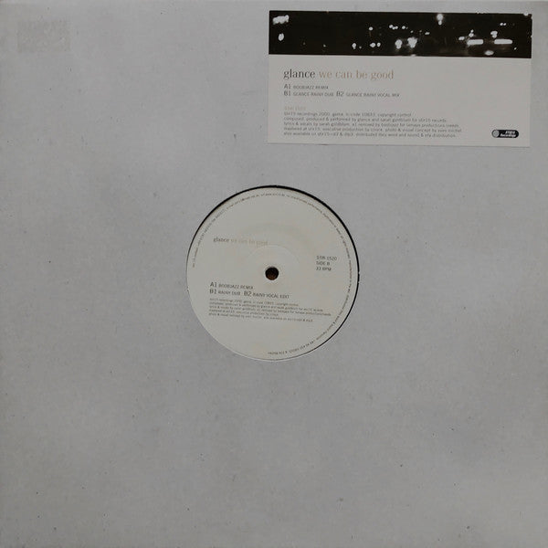 Glance : We Can Be Good (12")