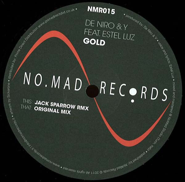 De Niro (4) & Y (21) feat. Estel Luz : Gold (12")