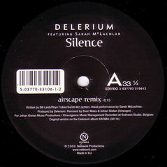 Delerium Featuring Sarah McLachlan : Silence (Remixes By Airscape And Dj Tiësto) (12", Single)